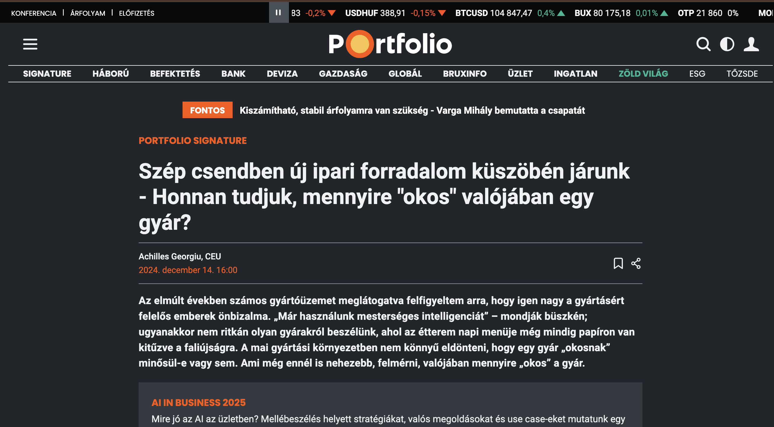 Read more about the article Achilles Georgiu, az EPIC InnoLabs megbízott kereskedelmi igazgatója írt cikket a Portfolio.hu-n